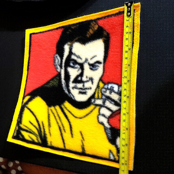 NEW Star Trek - Capt. Kirk Patch/Emblem/Appliqué! Huge 9"x10". Iron-On / Sew-On - Picture 4 of 5